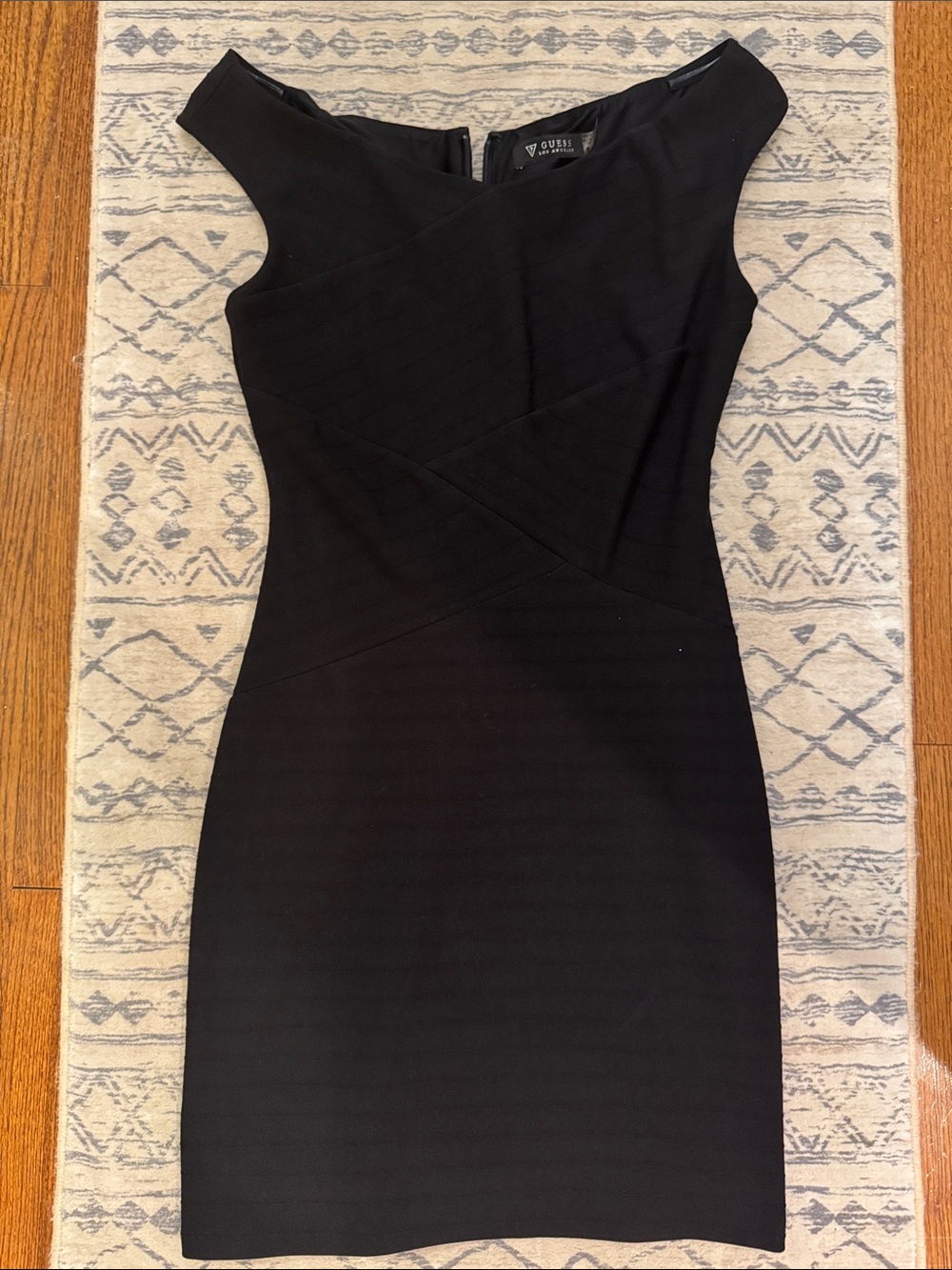 Guess Black One-Shoulder Sheath Dress